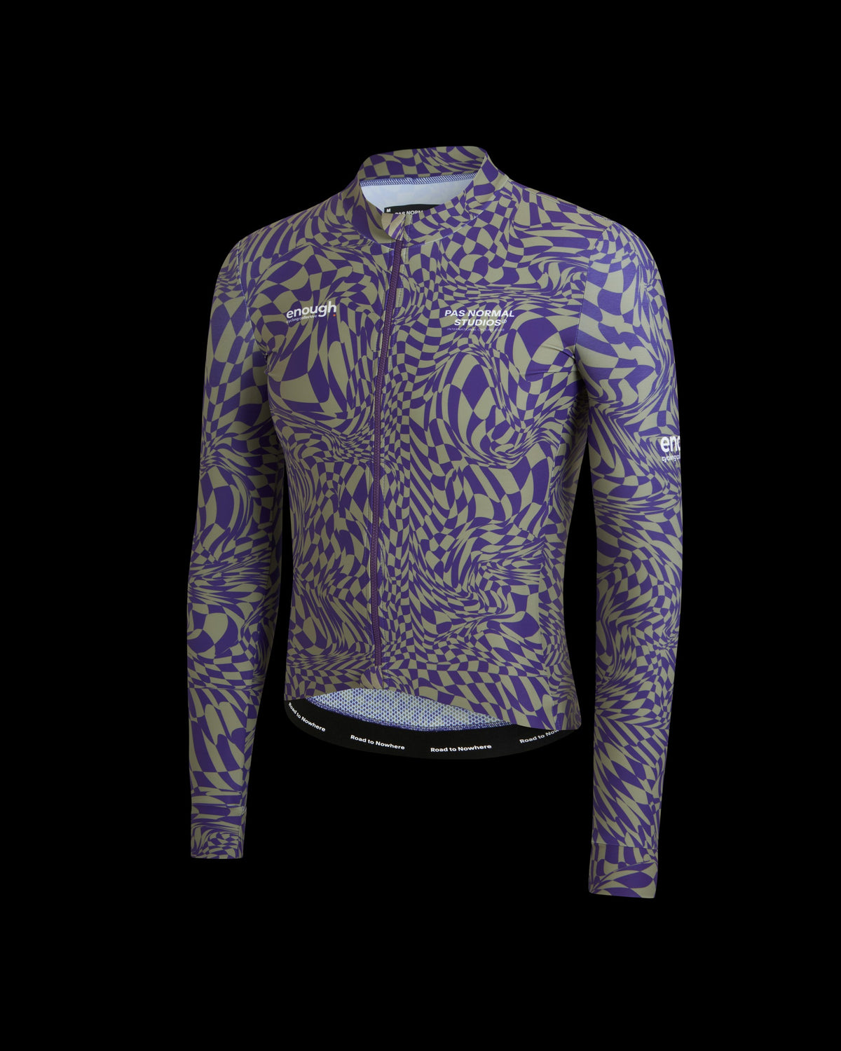 PAS NORMAL STUDIOS Men Enough Mechanism Long Sleeve Jersey - Check Dark Purple