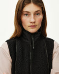 PAS NORMAL STUDIOS Dona Off Race Pile Fleece Chaleco de ciclisme - Negre