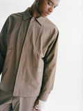 PAS NORMAL STUDIOS Off Race Tech Overshirt - Ash Brown
