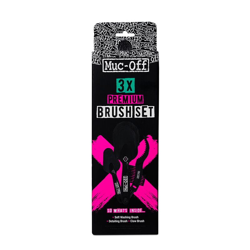 MUC OFF Premium Brush Set - 3 Units