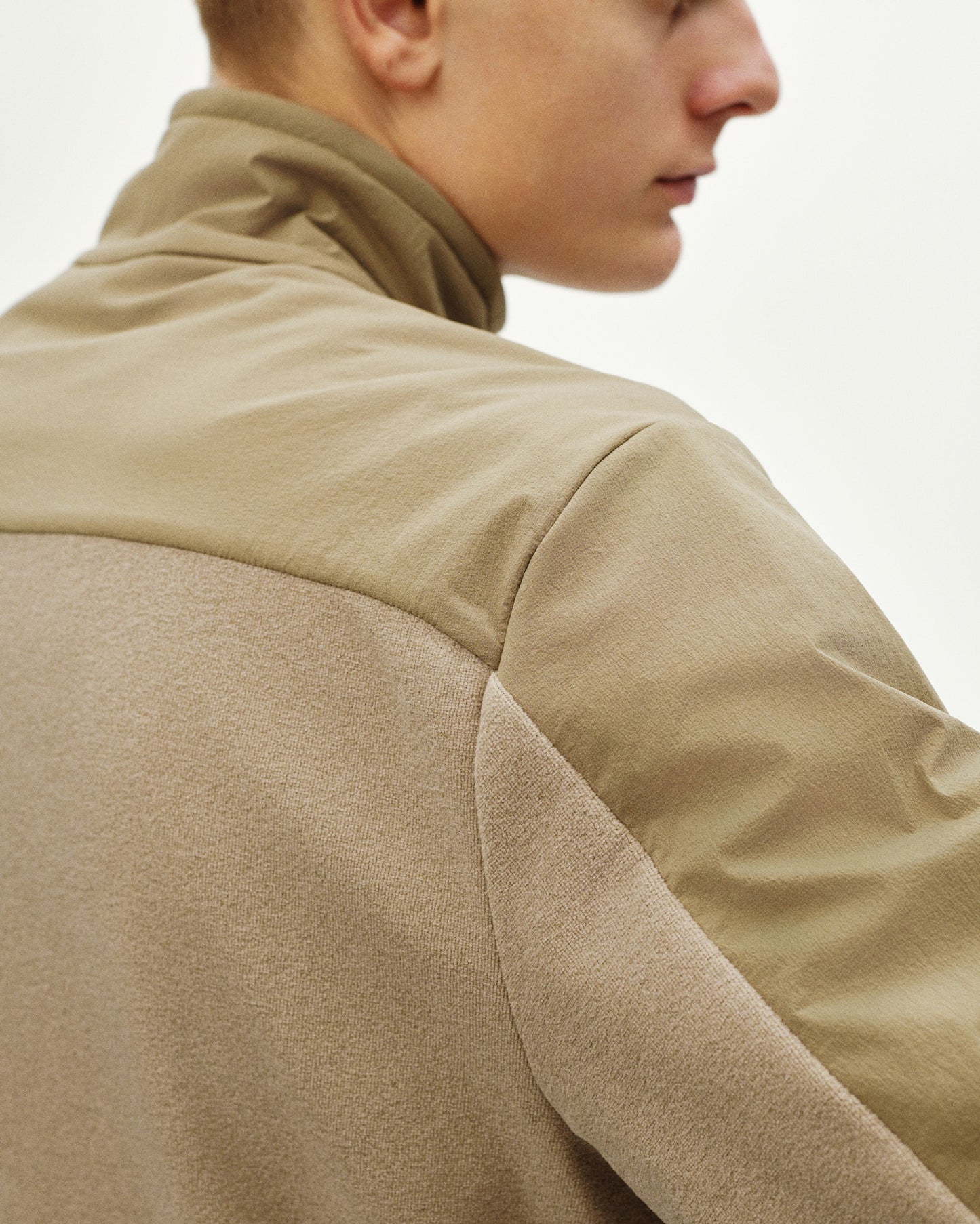 PAS NORMAL STUDIOS Off Race Light Fleece Half Zip - Beige