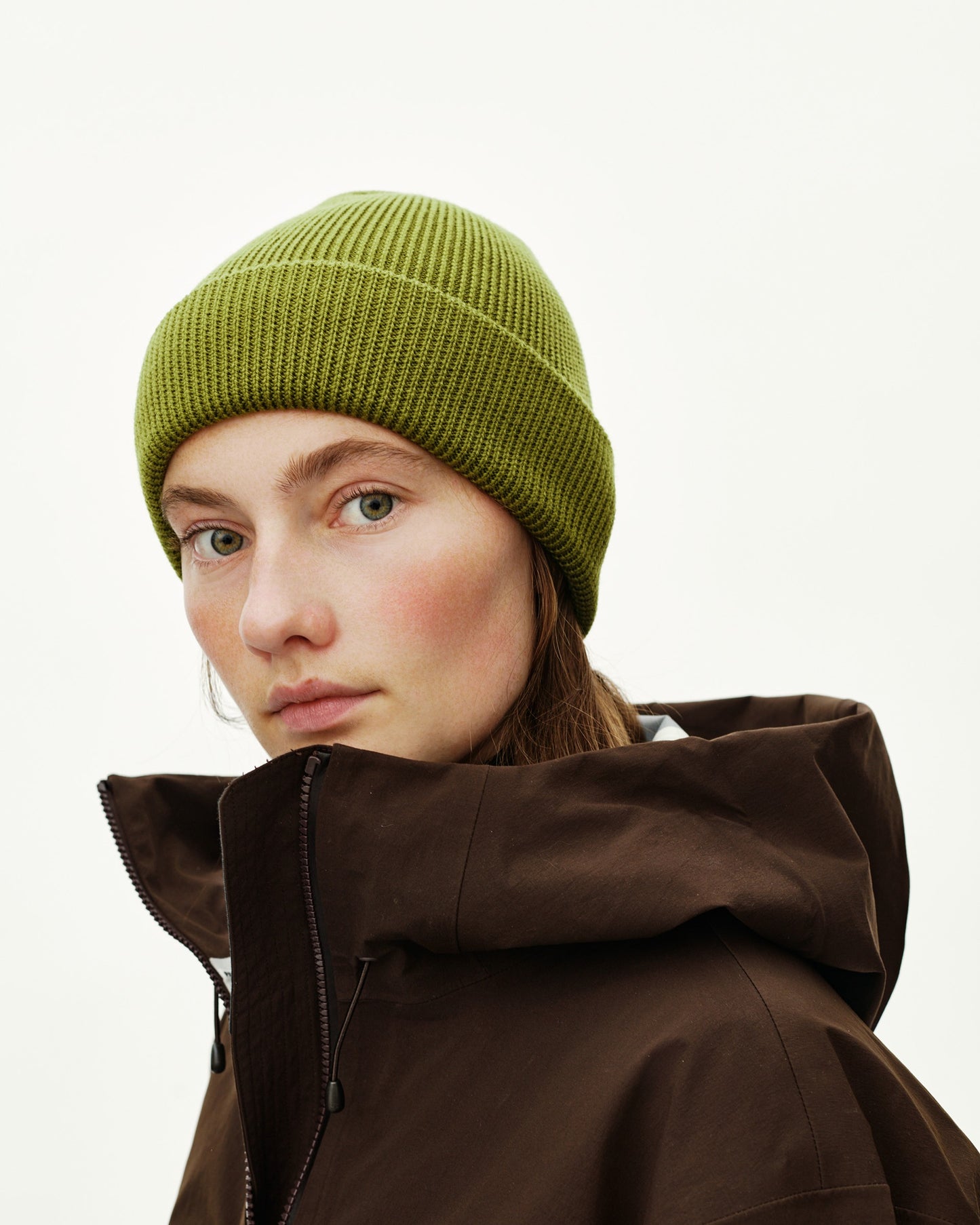 PAS NORMAL STUDIOS Off Race Wool Knit Beanie - Dark Lime