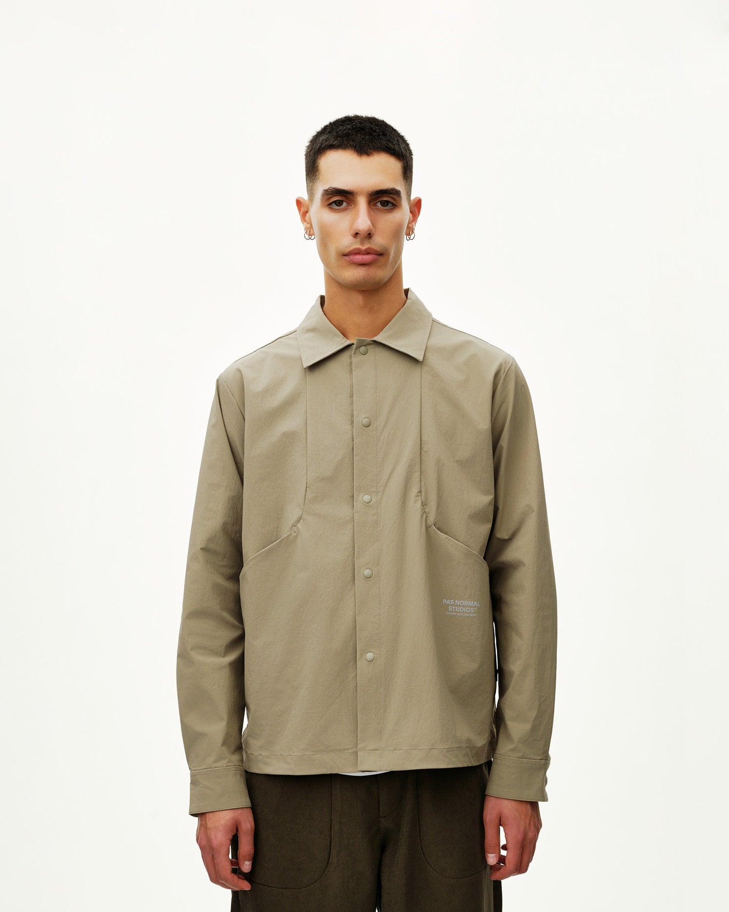 PAS NORMAL STUDIOS Off Race Tech Overshirt - Dusty Earth