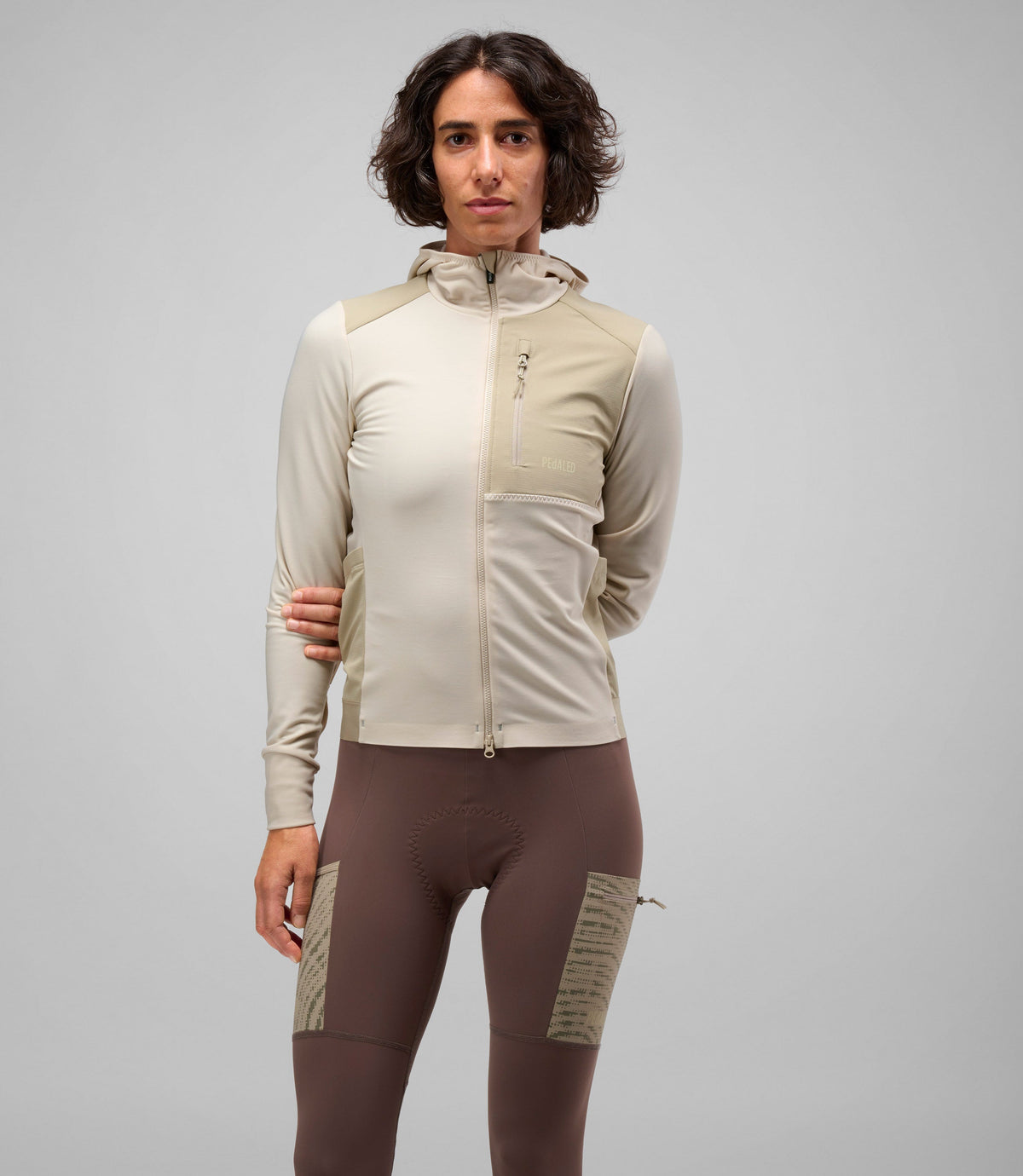 PEDALED ODYSSEY HOODED Maillot - BEIGE
