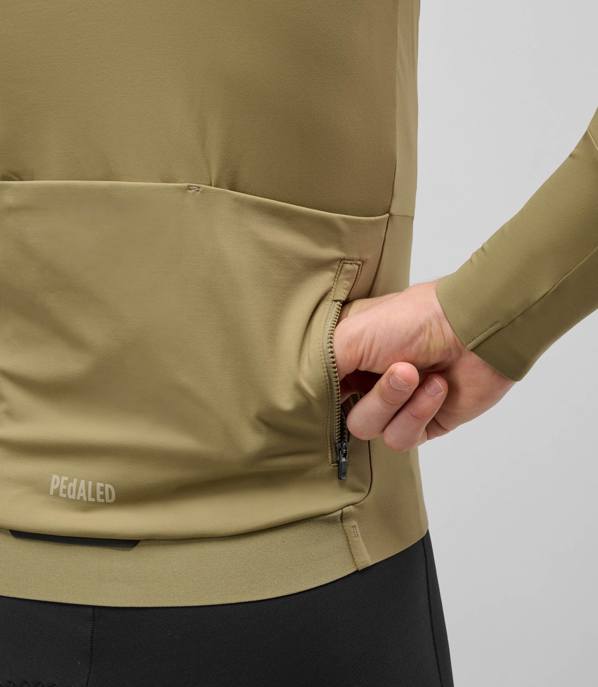 PEDALED ELEMENT Maillot manches longues - DRIED HERB