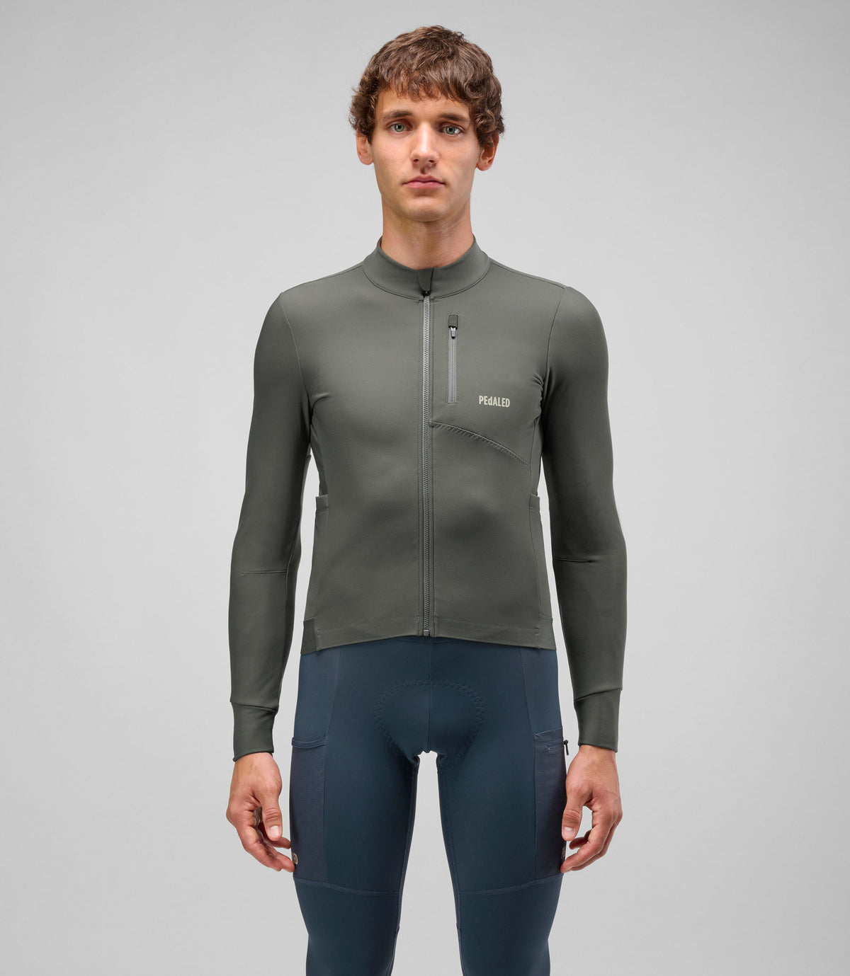 PEDALED ODYSSEY Fietsshirt lange mouwen - CHARCOAL GRAY