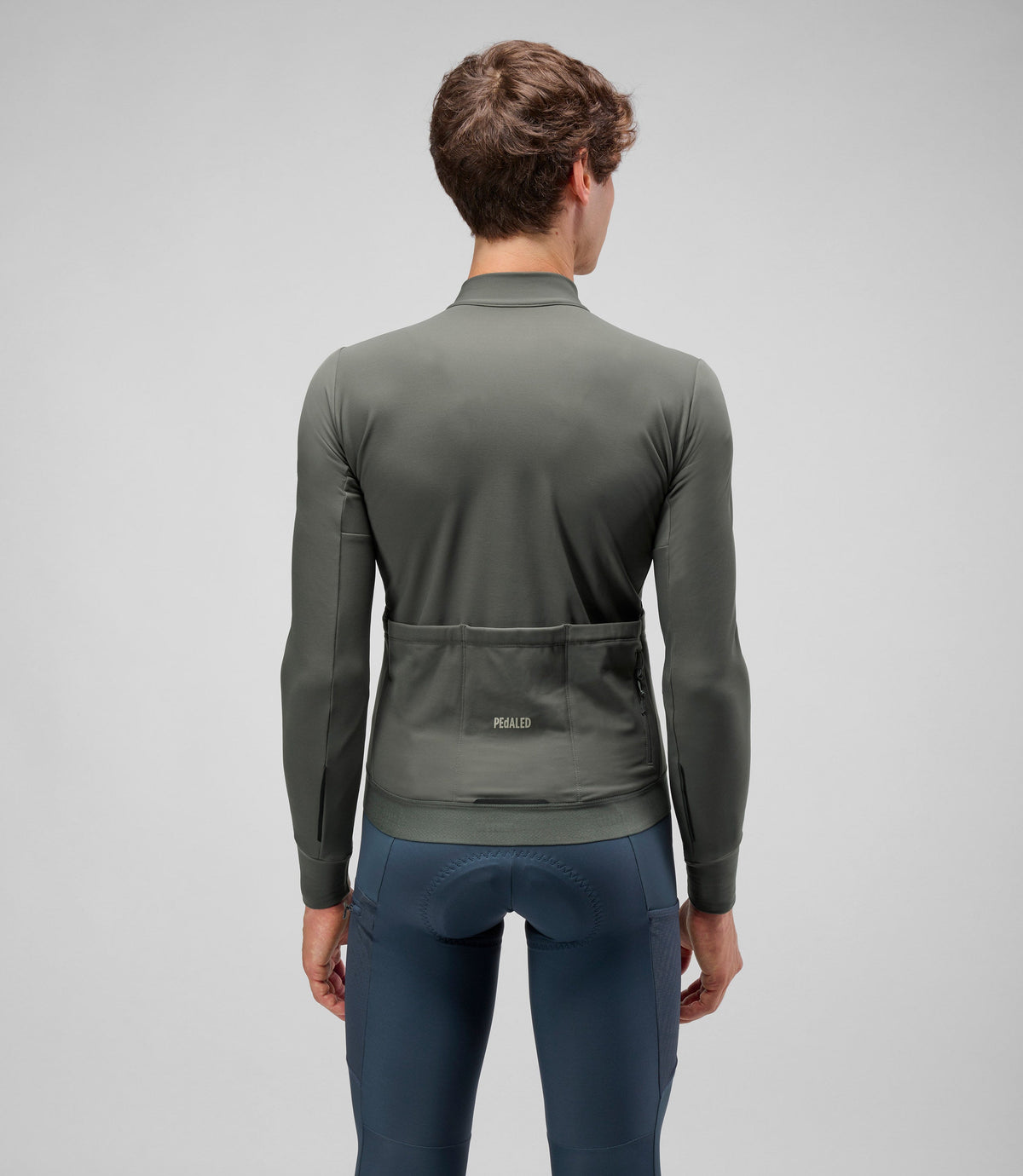 PEDALED ODYSSEY Fietsshirt lange mouwen - CHARCOAL GRAY
