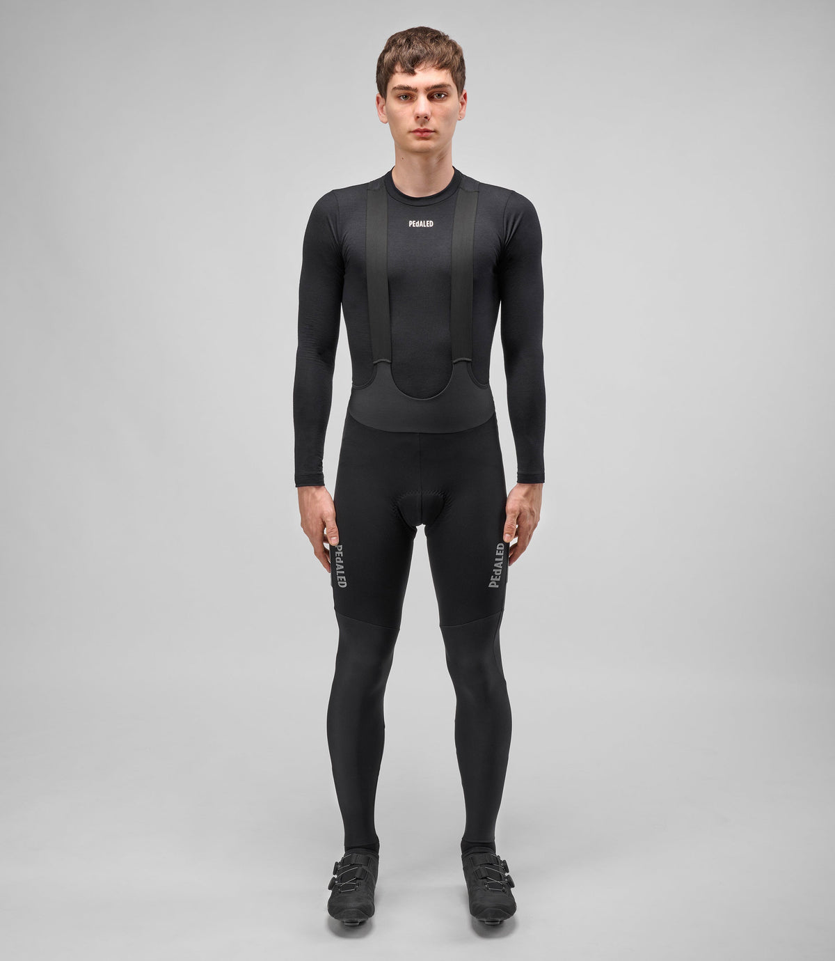 PEDALED ELEMENT THERMAL PLUS Culotte llarg amb tirants - Negre