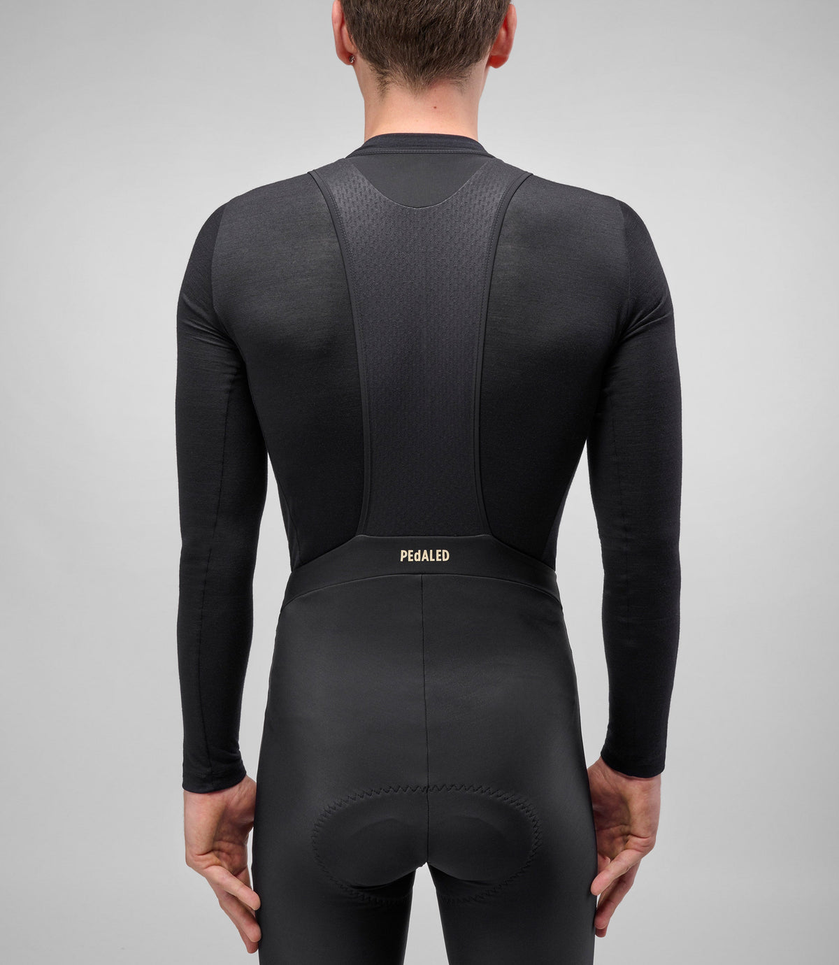PEDALED ELEMENT THERMAL PLUS Culotte llarg amb tirants - Negre