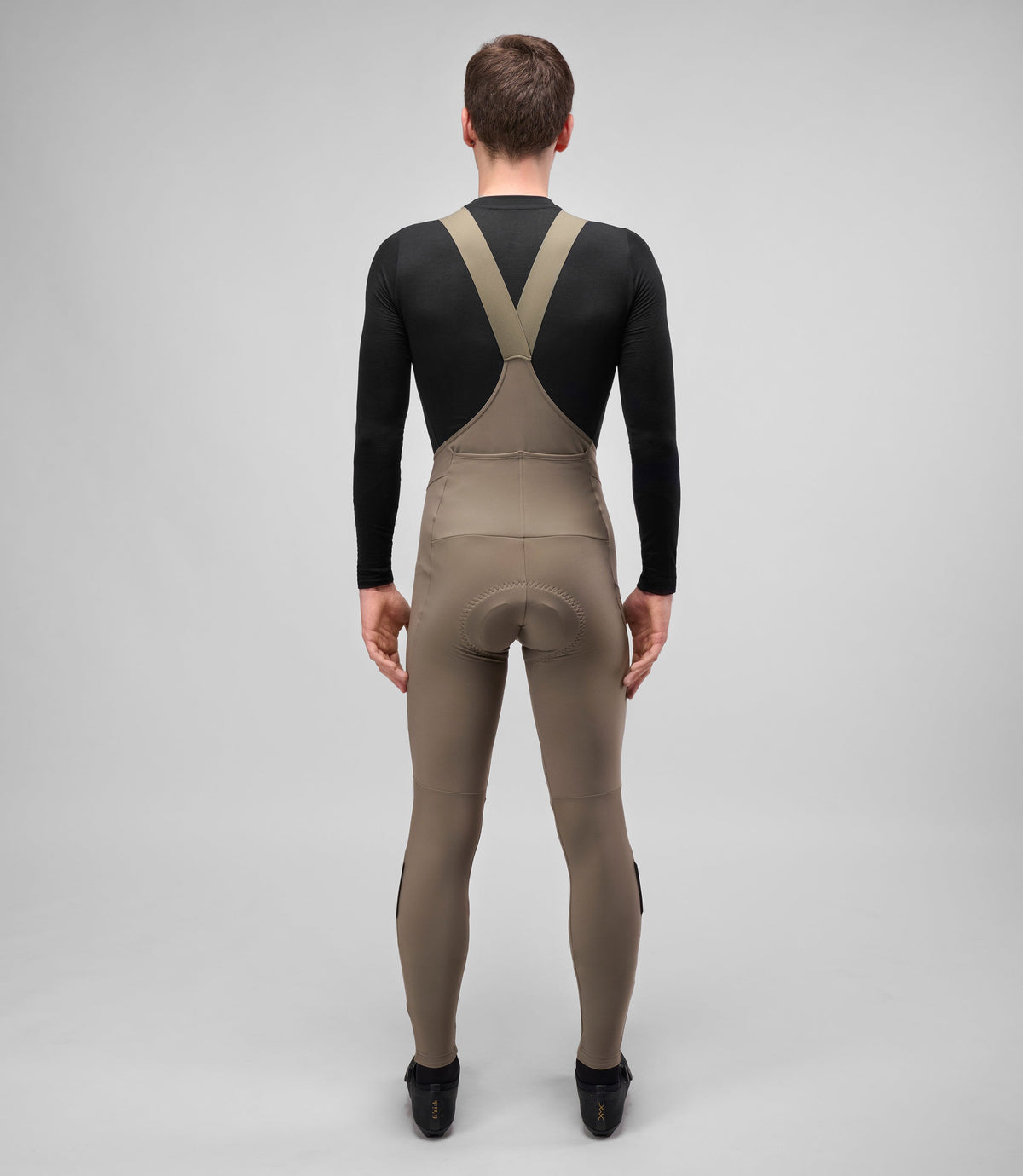 PEDALED ELEMENT Cykelbukser med seler Cykelbukser med seler Tights - STONE GRAY