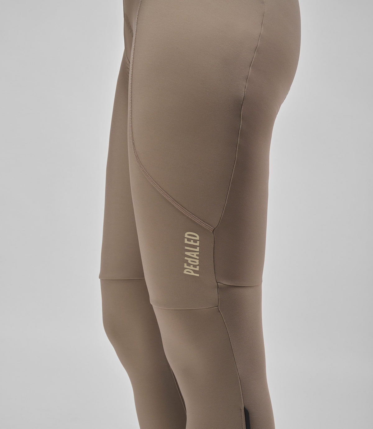PEDALED ELEMENT Cykelbukser med seler Cykelbukser med seler Tights - STONE GRAY