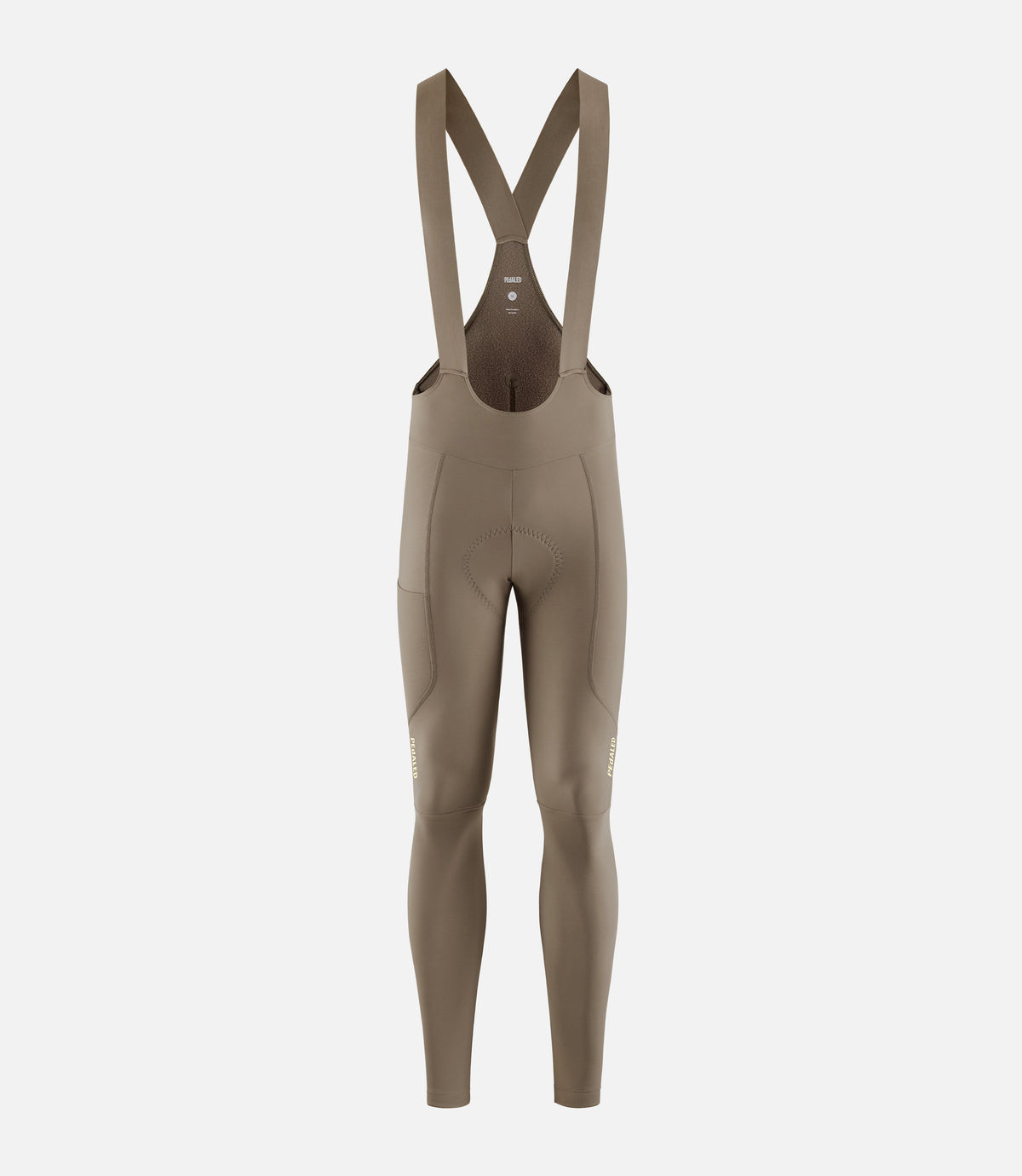 PEDALED ELEMENT Cykelbukser med seler Cykelbukser med seler Tights - STONE GRAY