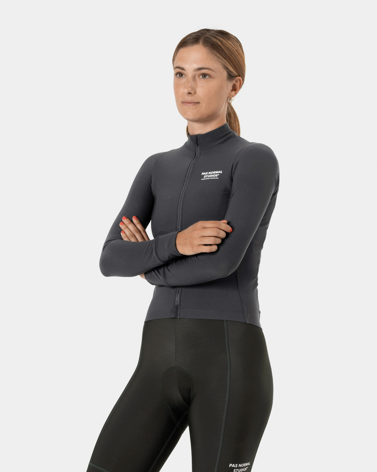 PAS NORMAL STUDIOS Women Mechanism Long Sleeve Jersey - Anthracite