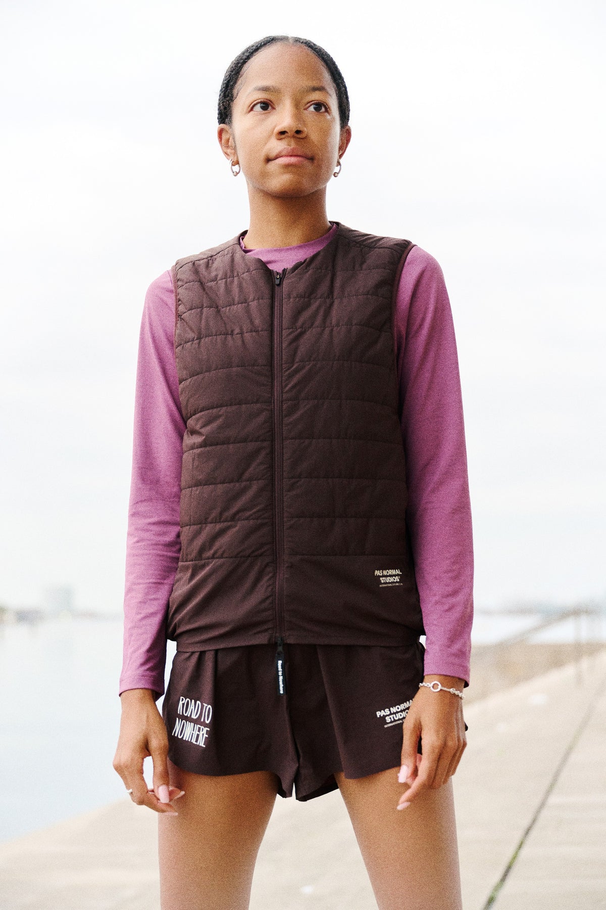 PAS NORMAL STUDIOS Balance Insulated Vest - Dark Red