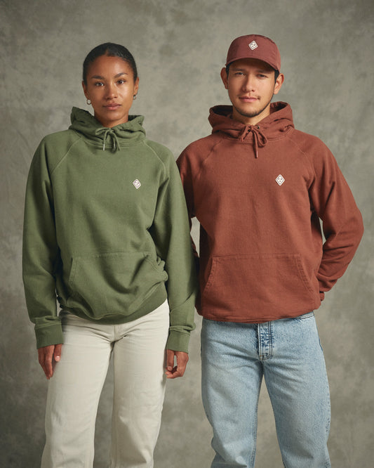 PAS NORMAL STUDIOS Off-Race Patch Hoodie - Rust