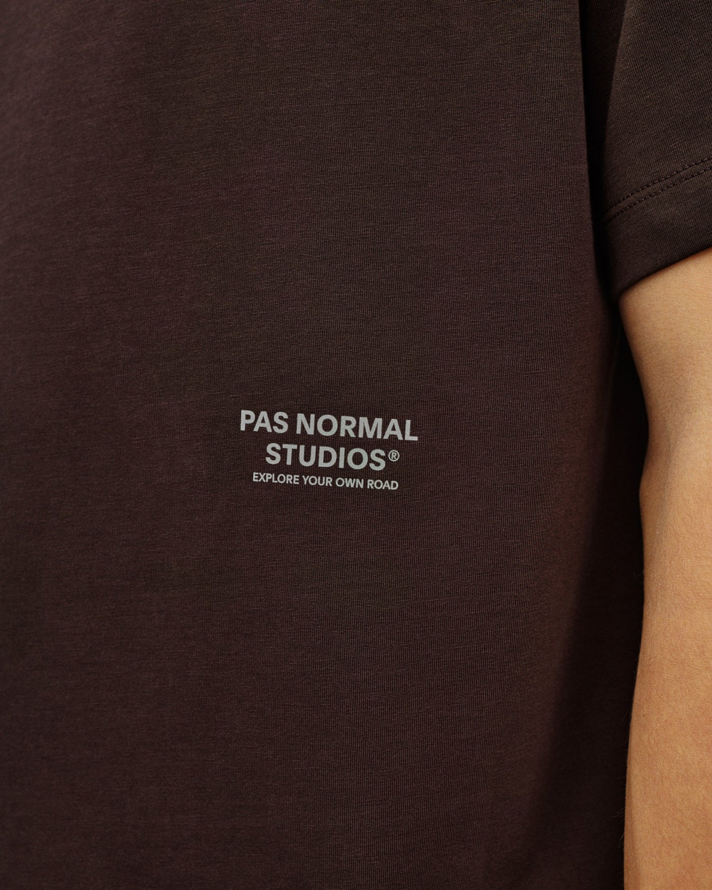PAS NORMAL STUDIOS Off Race Cotton Tech TShirt - Dark Purple