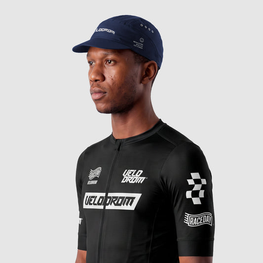 VELODROM Raceday Cycling Cap - Navy/White