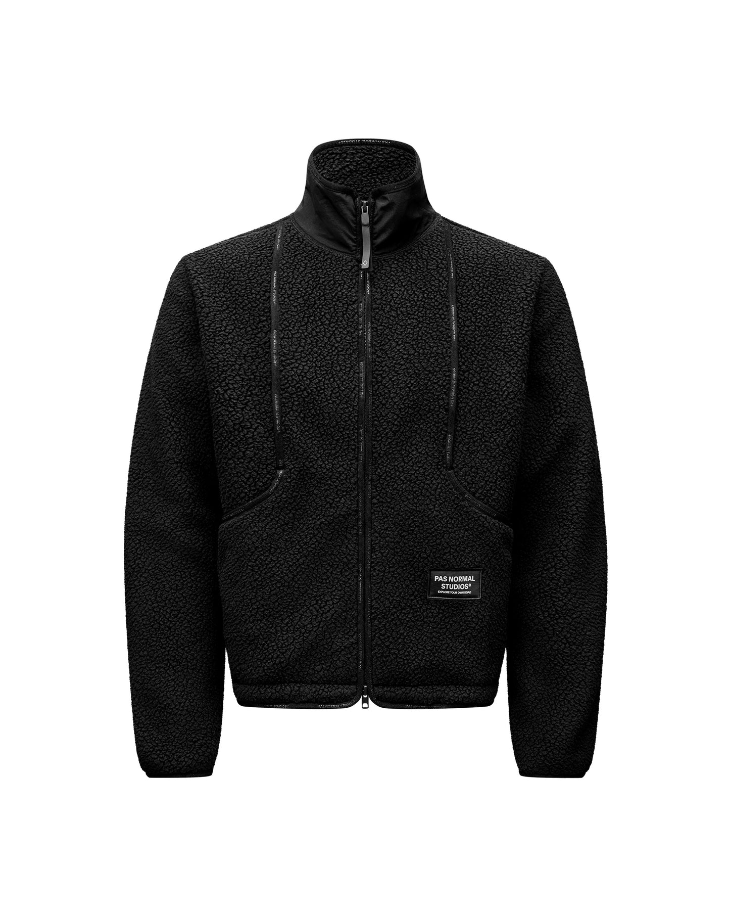 PAS NORMAL STUDIOS Off Race Pile Fleece Jacket - Black
