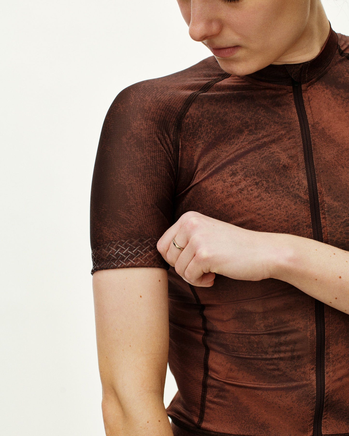 PAS NORMAL STUDIOS Damen Mechanism Trikot - AOP Light Brown