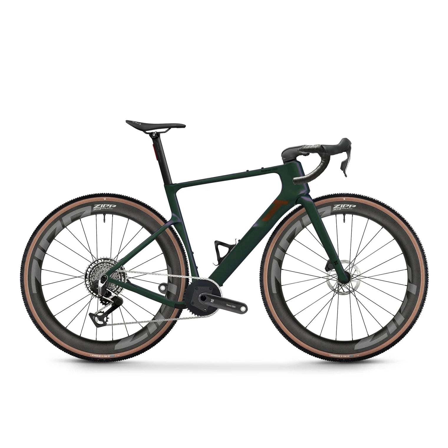 3T Racemax 2 Italia Sram Red XPLR Zipp 303 SW Gravel Bike - Smeraldo