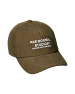 PAS NORMAL STUDIOS OFF-RACE TECH CORDUROY Casquette - DEEP OLIVE