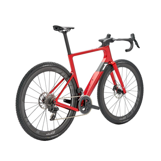 3T Exploro Racemax Italia Integrale Sram Rival AXS Zipp Complete Gravel Bike - Rosso-Complete Gravel Bikes-