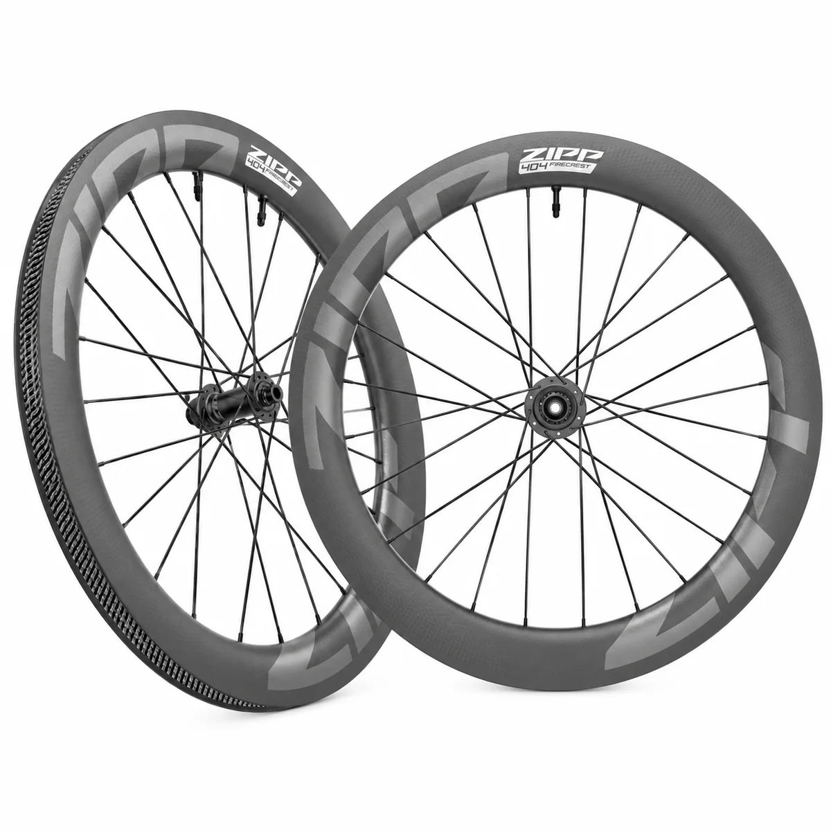 ZIPP 404 Firecrest Tubeless Disc front and rear wheelset