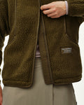 PAS NORMAL STUDIOS Women Off-Race Pile Fleece Jacket - Deep Olive