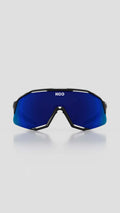 KOO Demos Eyewear Black/Blue - Blue Sky Mirror Lens