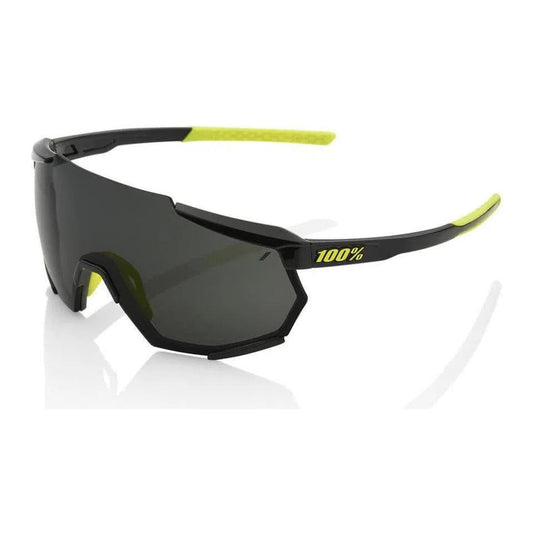 RIDE 100% Eyewear Racetrap - Gloss Black Smoke Lens