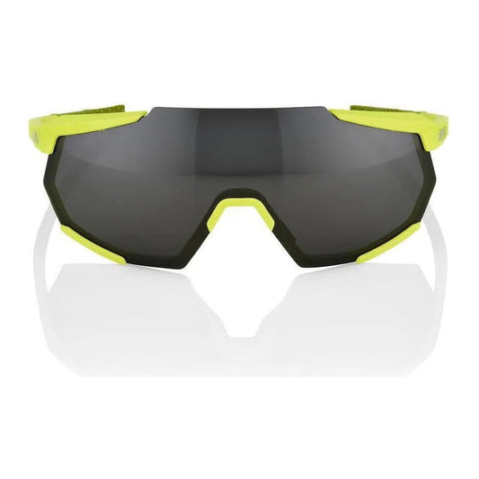 RIDE 100% Eyewear Racetrap Soft Tact - Banana Black Mirror Lens