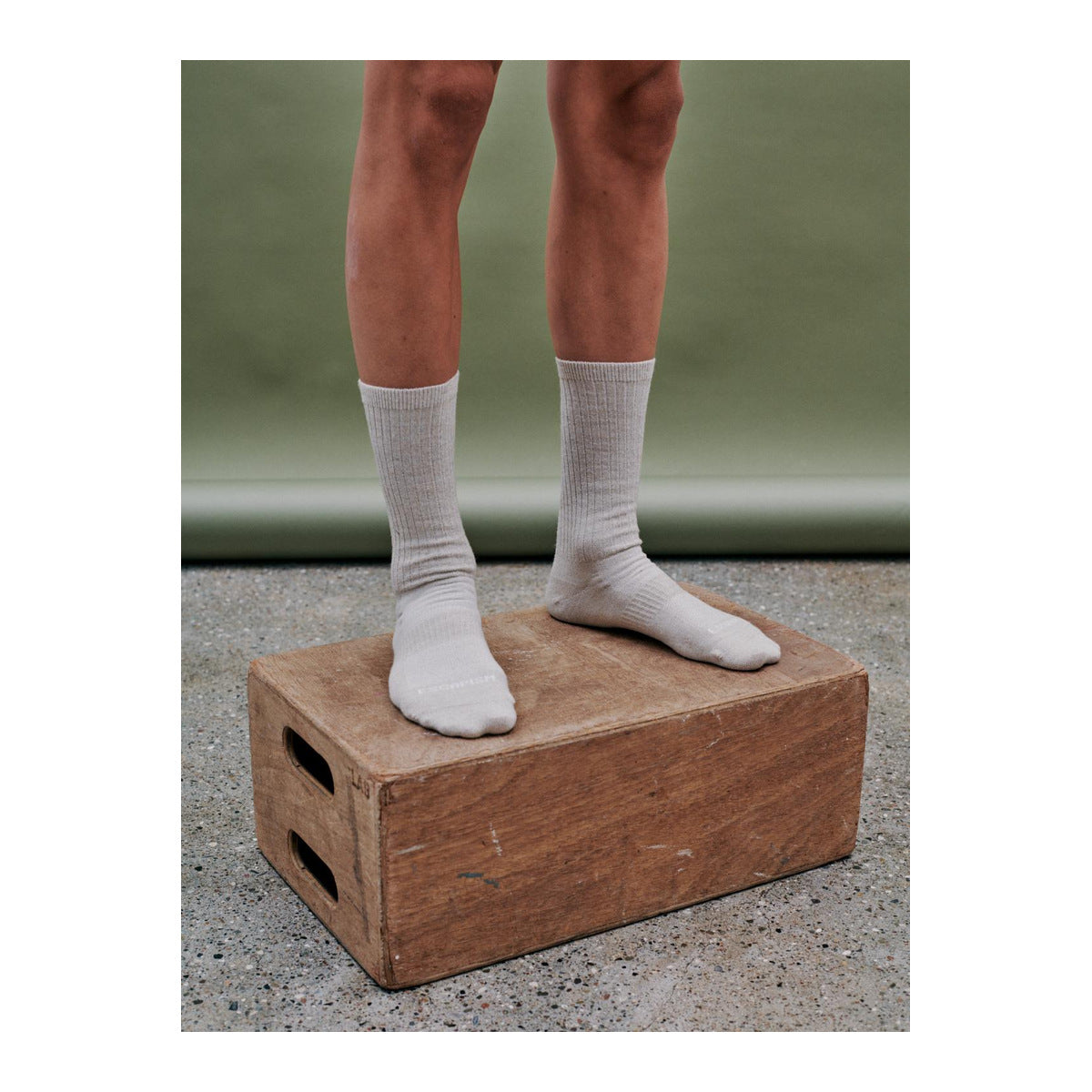 PAS NORMAL STUDIOS Escapism Melange Socks - Cream