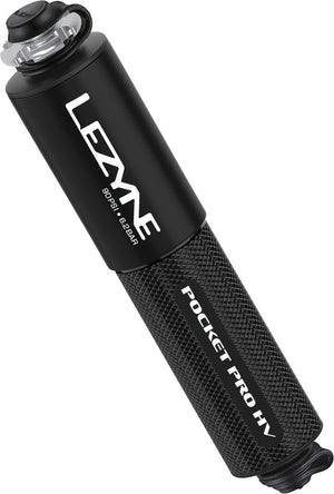 LEZYNE CNC POCKET DRIVE PRO HV MINI PUMP - MATTE BLACK/BLACK/GLOSSY