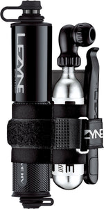 LEZYNE CNC POCKET DRIVE HV LOADED MINI PUMP WITH LEVER KIT AND CO2 CARTRIDGE - BLACK/GLOSSY