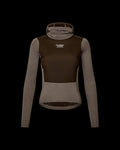 PAS NORMAL STUDIOS Women Thermal Hooded Baselayer Windproof - Dark Coffee
