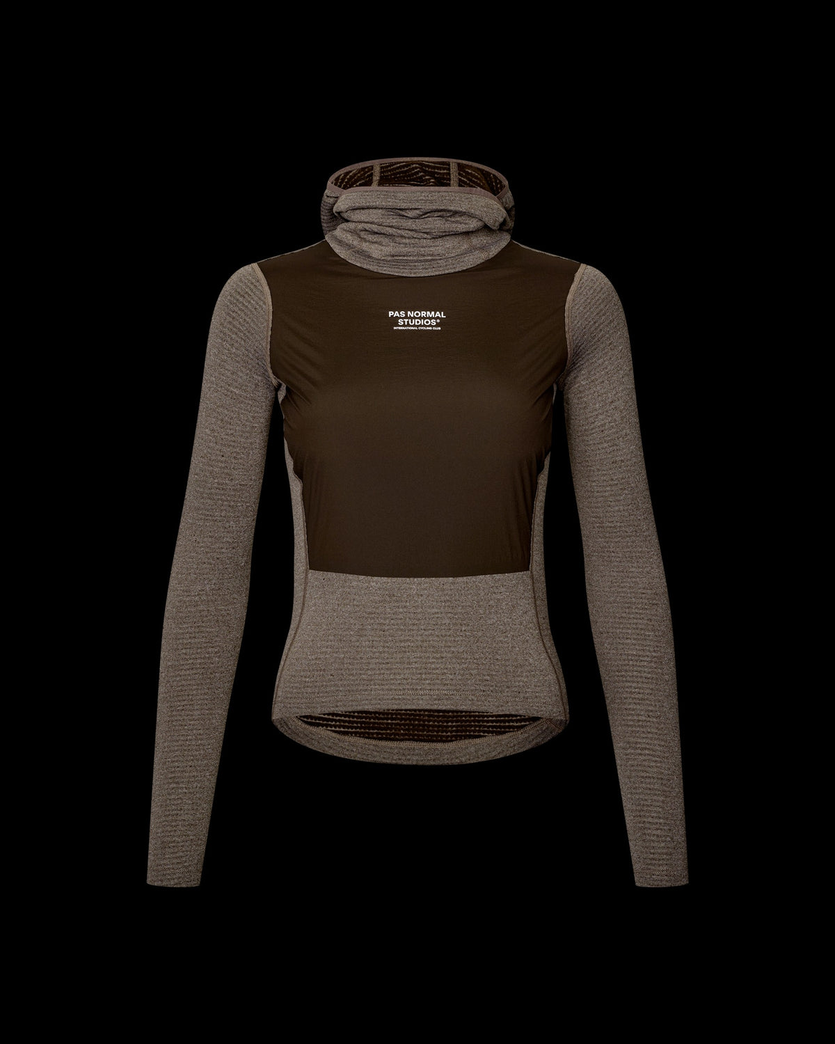 PAS NORMAL STUDIOS Women Thermal Hooded Baselayer Windproof - Dark Coffee