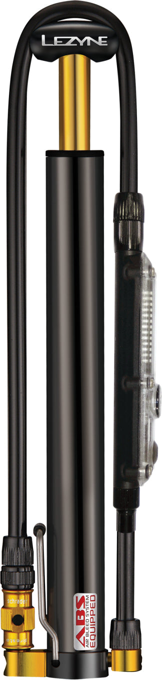LEZYNE CNC MICRO FLOOR DRIVE DIGITAL HPG MINI PUMP - Nero/GLOSSY