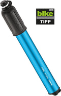 LEZYNE CNC DRIVE HV MEDIUM MINI PUMP - BLUE/GLOSSY
