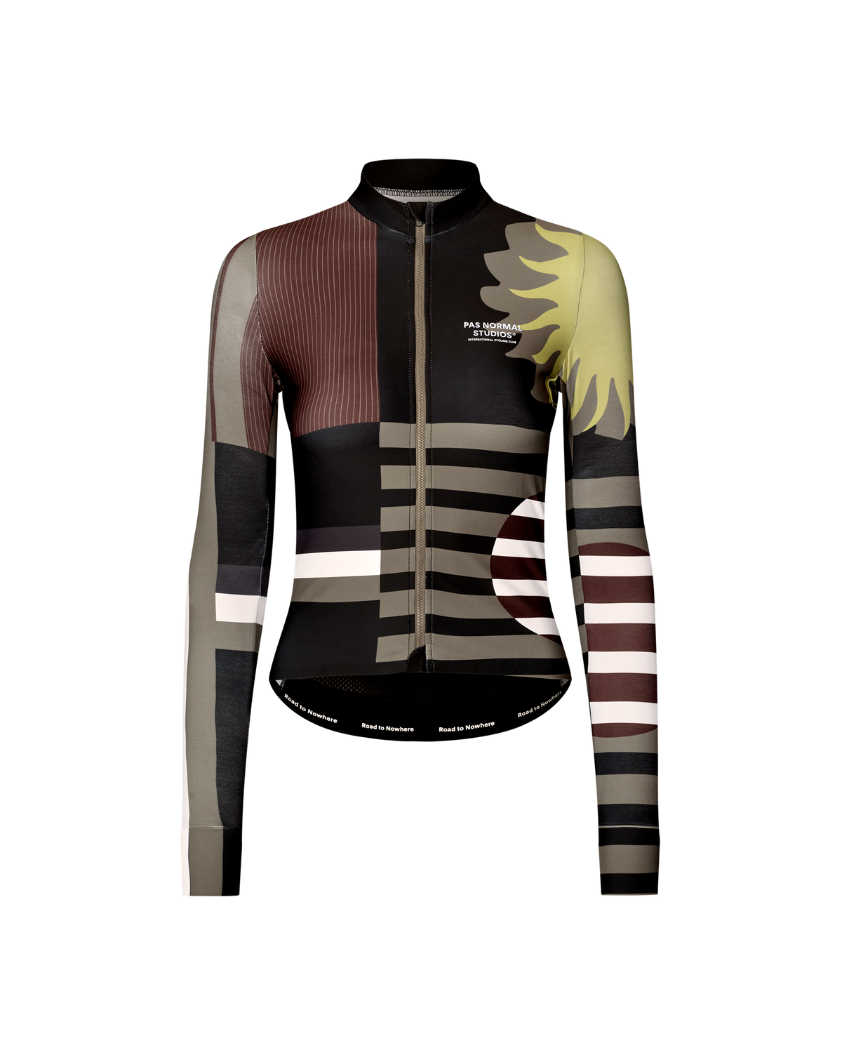 PAS NORMAL STUDIOS Women Mechanism Long Sleeve Jersey - AOP International Dark Olive