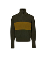 PAS NORMAL STUDIOS Off Race Merino Knit Half Zip - Olive