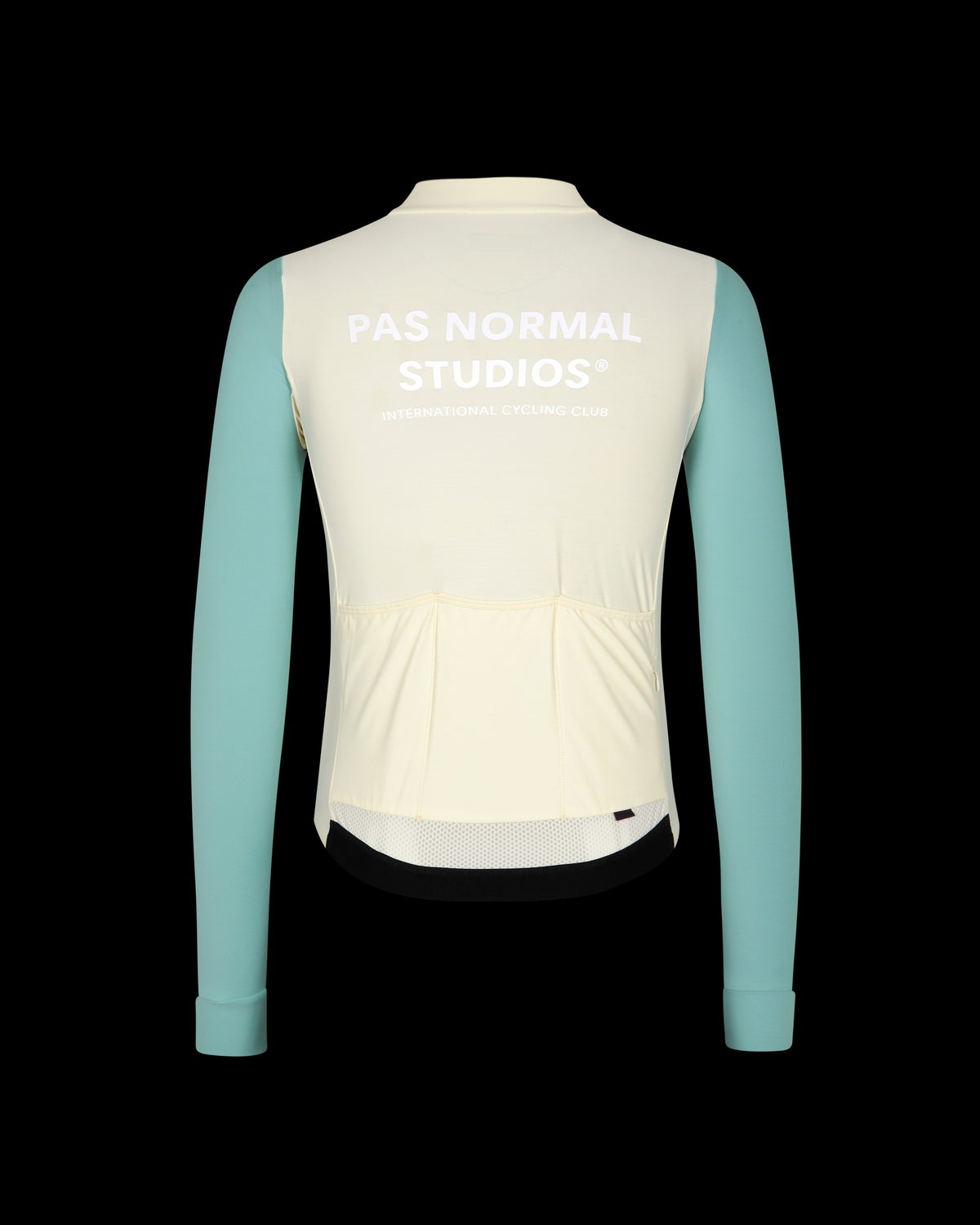 PAS NORMAL STUDIOS Men Mechanism Long Sleeve Jersey - Off-White / Light Teal