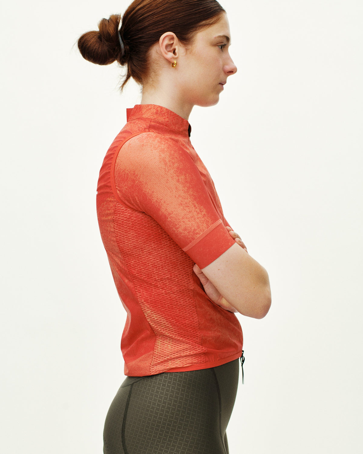 PAS NORMAL STUDIOS Women Mechanism Stow Away Gilet - AOP Hibiscus Orange