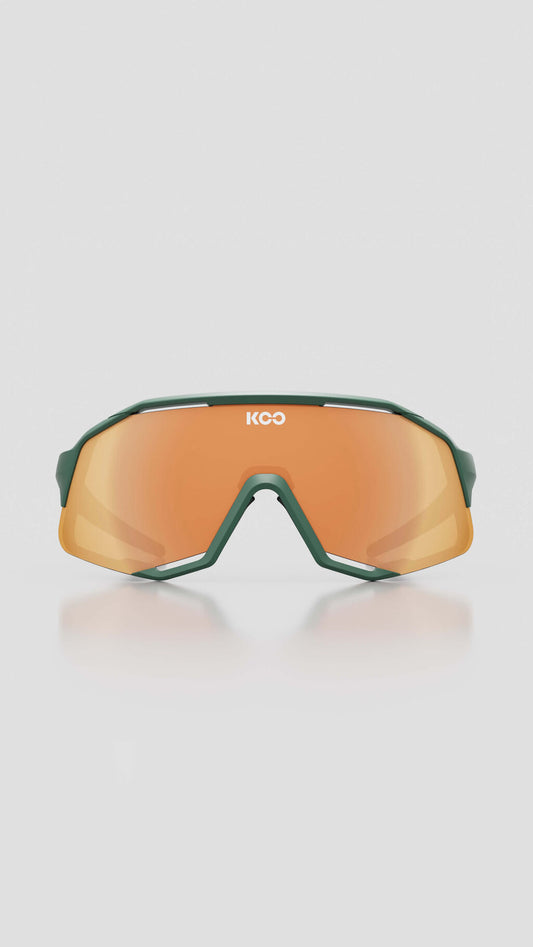 KOO Demos Eyewear Green/Mat - Orange Mirror Lens