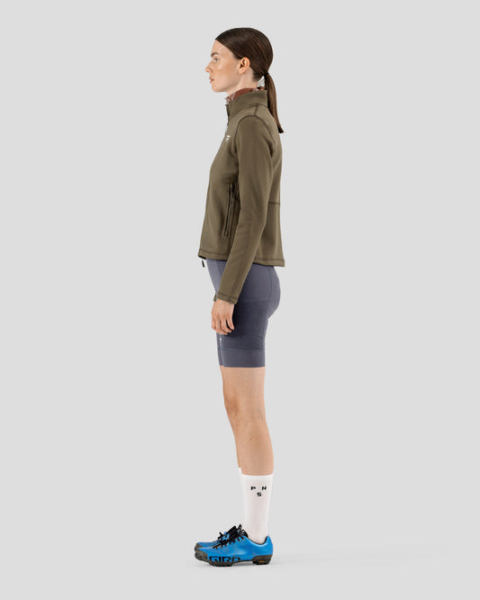 PAS NORMAL STUDIOS Women Escapism Performance Fleece Zip - Dark Stone