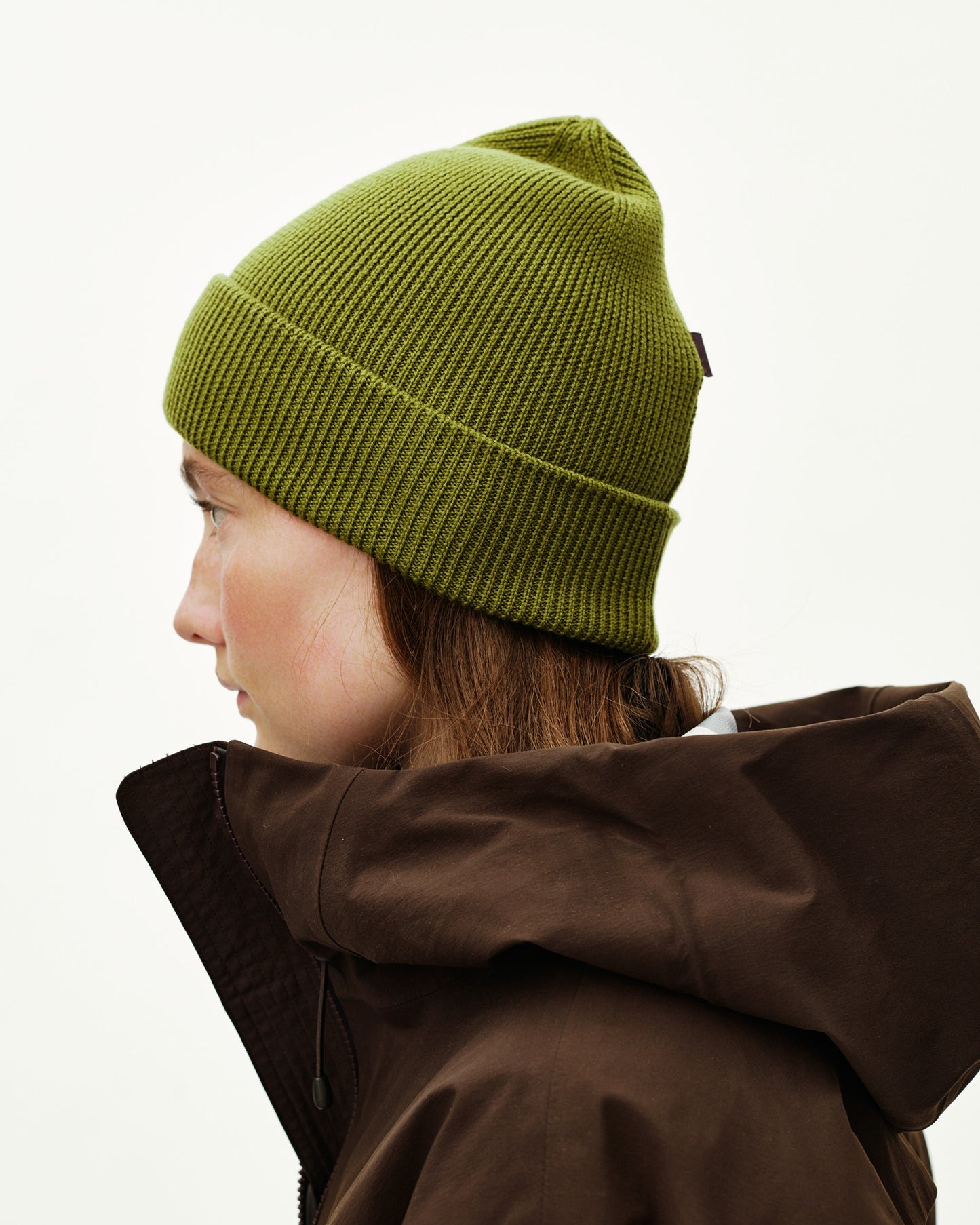 PAS NORMAL STUDIOS Off Race Wool Knit Beanie - Dark Lime