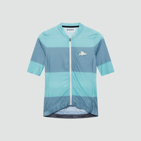 CAFE DU CYCLISTE Angeline V2 Race Ultralight Jersey - Riviera Blue/Deep Water