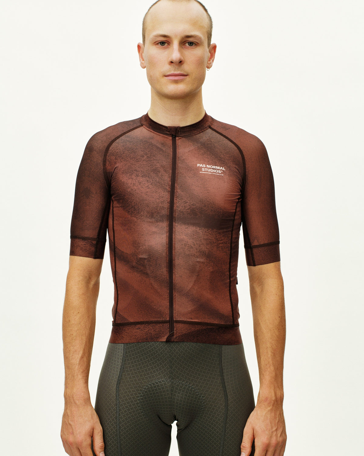PAS NORMAL STUDIOS Men Mechanism Jersey - AOP Light brown