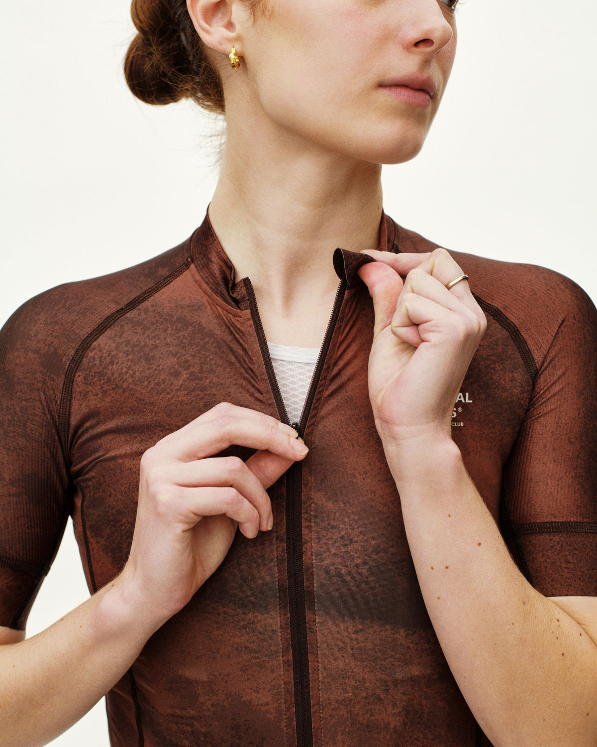 PAS NORMAL STUDIOS Damen Mechanism Trikot - AOP Light Brown