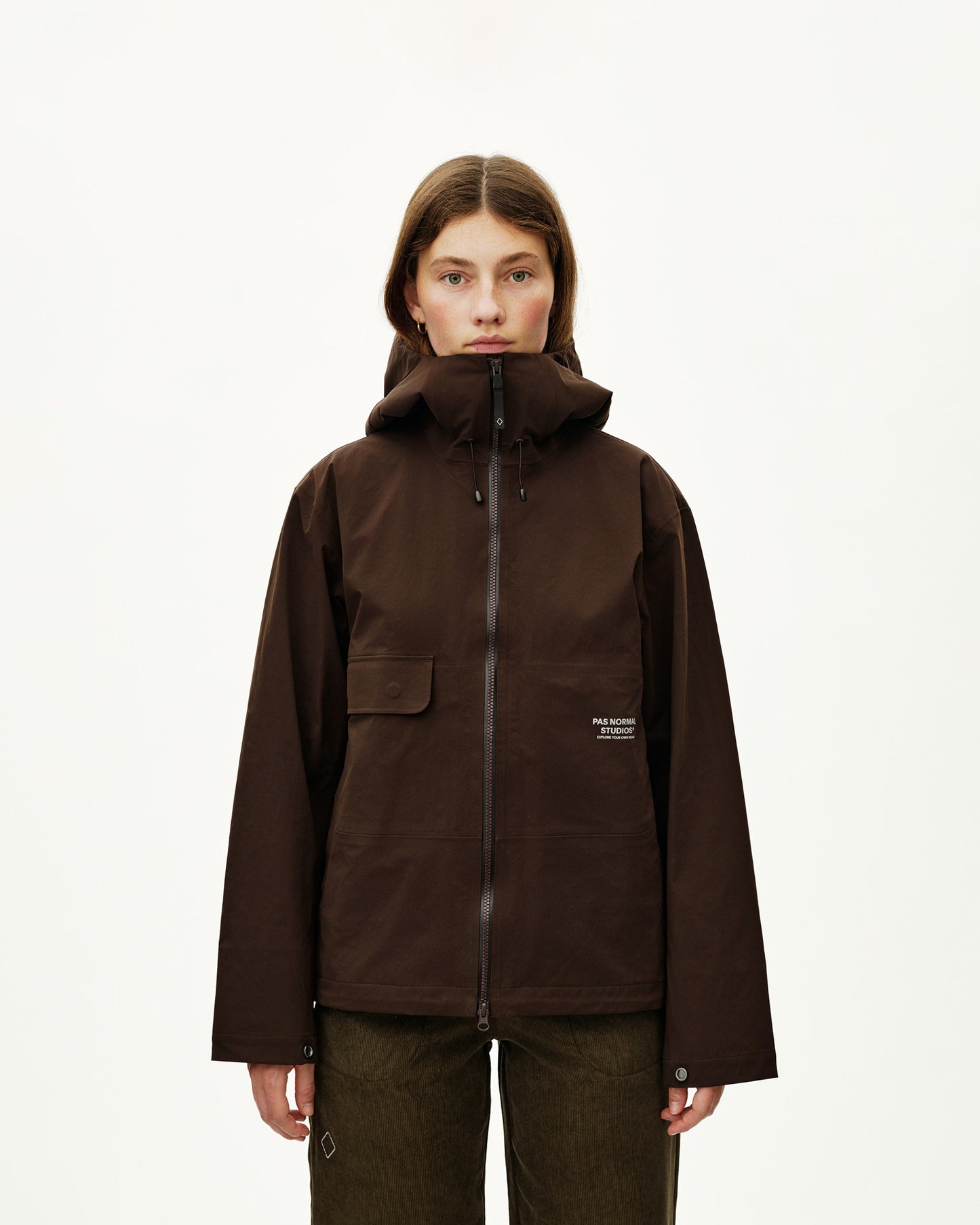 PAS NORMAL STUDIOS Off Race 3L Shell Chaqueta - Dark Coffee
