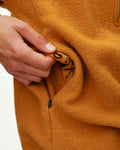PAS NORMAL STUDIOS Off Race Boiled Wool Half Zip - Ochre